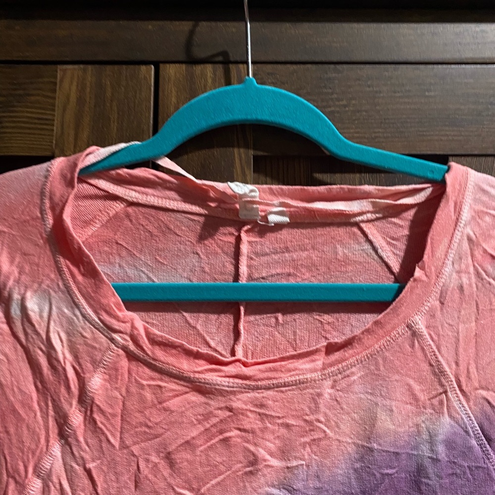 cable gauge petite Size PXL Dye Multi Color Blouse t-shirt 3/4 Sleeve Pullover - Picture 3 of 6